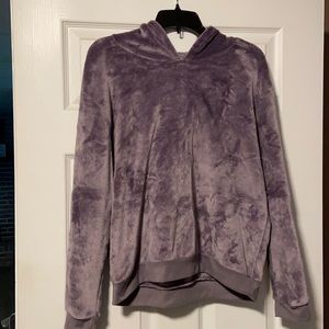 Velour hoodie